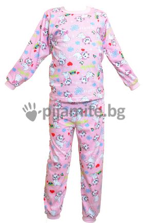 Детска пижама, дълъг ръкав Коте Мари (7-13г.)